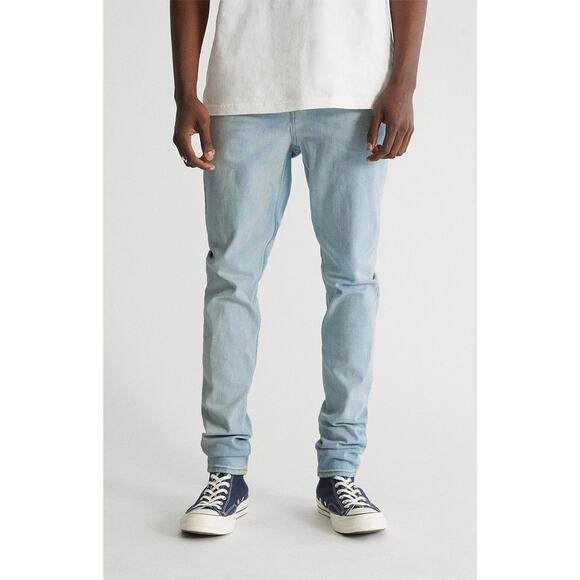 Pacsun Men’s High Rise Light Stretch Stacked Skinny Denim Jeans Size 32x30‎ Blue - Picture 1 of 7